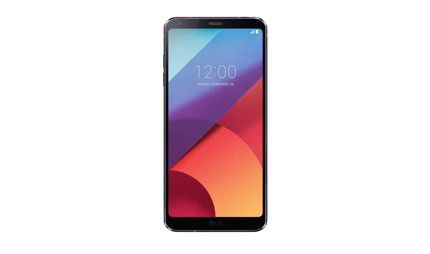 Front view of the LG G6 phone