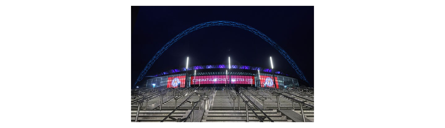 New Eye-Catching LED Signage at London’s Wembley Stadium Welcomes Spectators Back