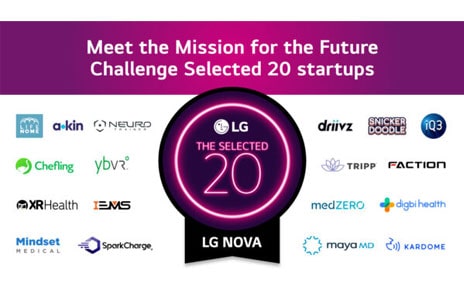 LG NOVA Sets Future Vision With Announcement of ‘Selected 20’ Startups