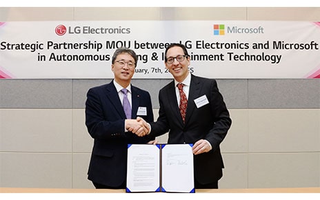 LG Partners with Microsoft to Accelerate Automotive Revolution