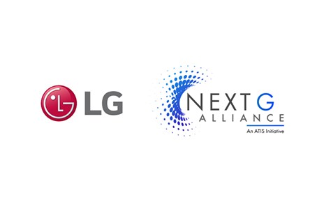   Logo of LG Electronics and Next G Alliance placed side by side