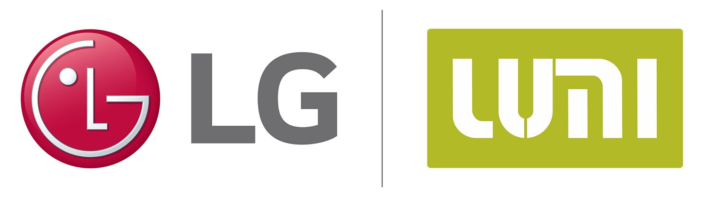 Logos of LG Electronics and LUMI