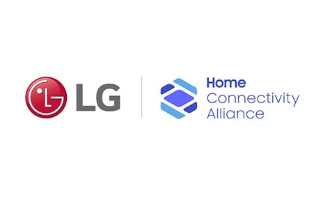 Official logos of LG Electronics and Home Connectivity Alliance