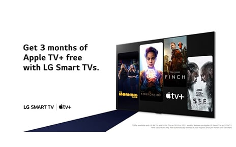 LG to Offer Customers Apple TV+ Three Month Trial