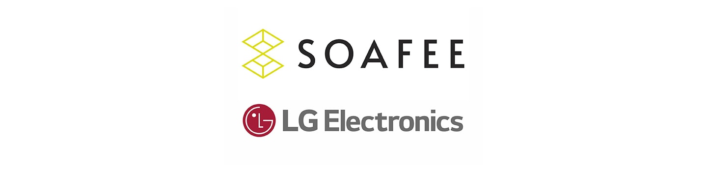 Logo of SOAFEE and LG Electronics