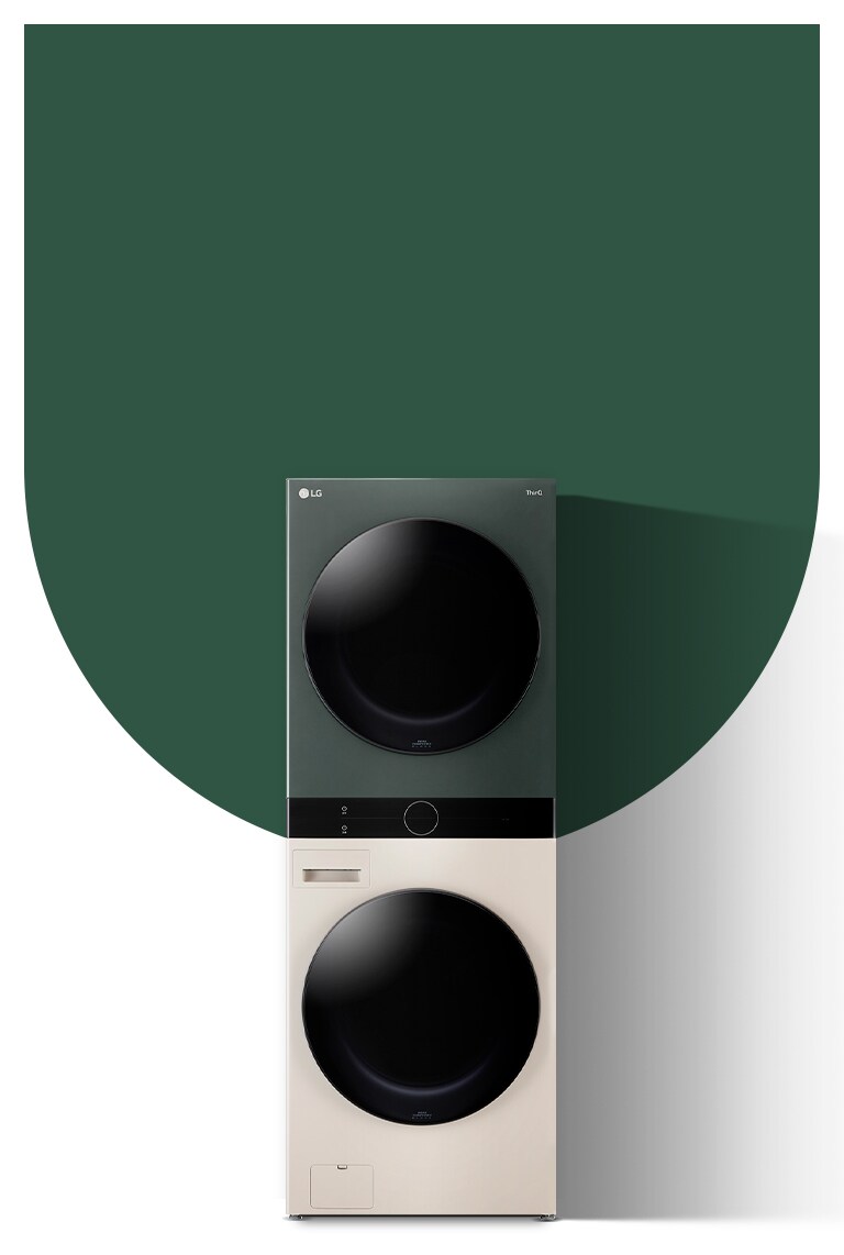 頁面顯示_lg_objet_collection_washtower™_(蒼林綠_/ 樺木白)。