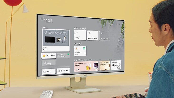 ThinQ Home 信息中心。