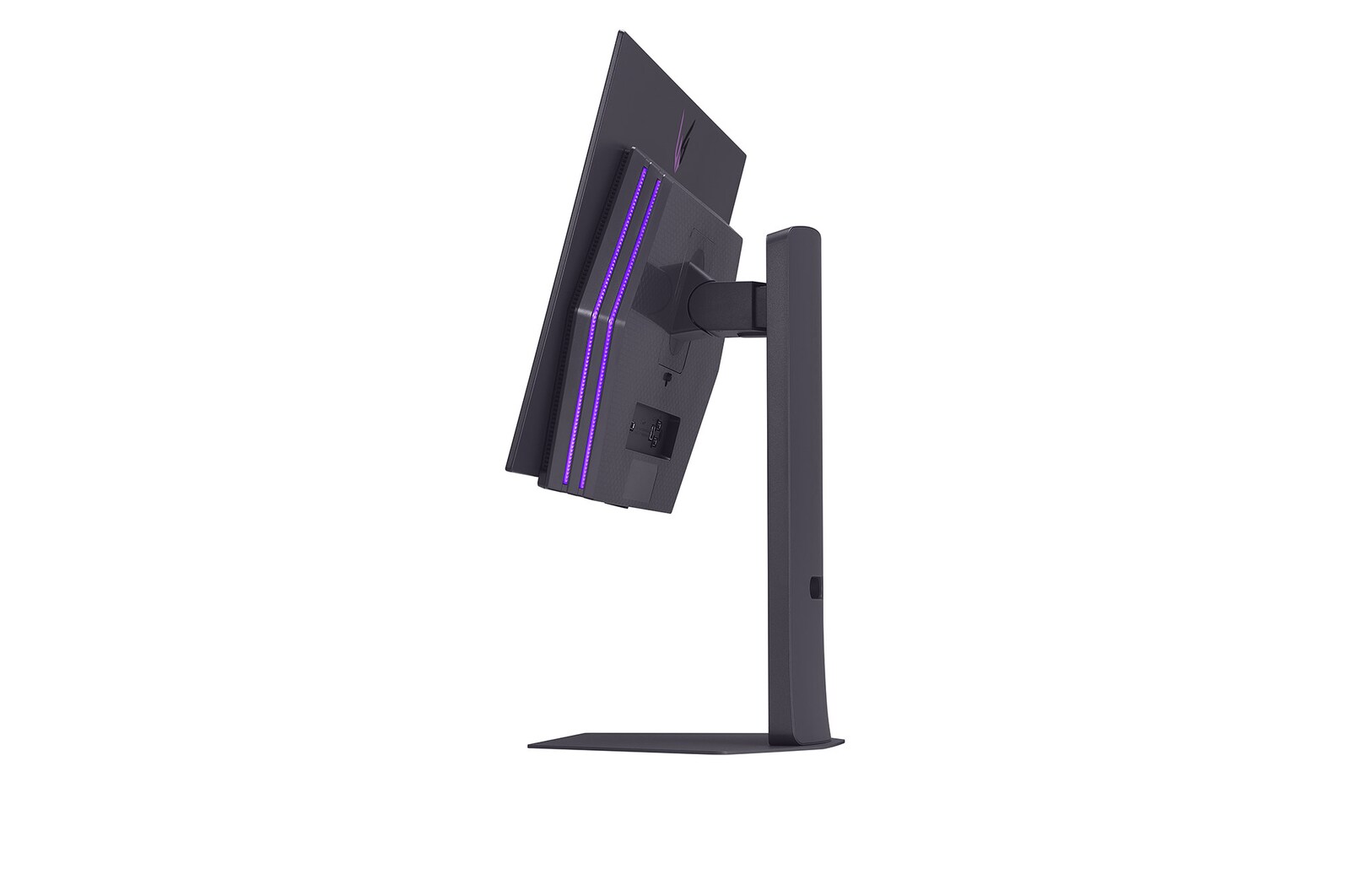 傾斜的 27GX790A 顯示器側視圖