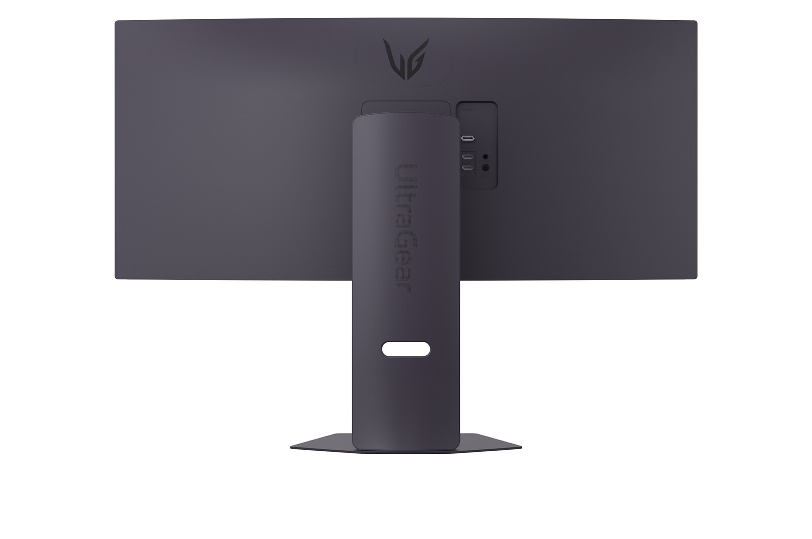 燈光關閉時的 34G600A-B 後視圖