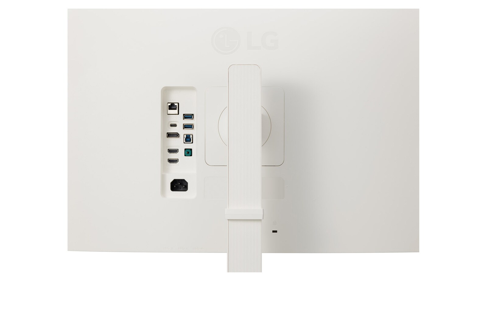 38WR85QC UltraWide™ 弧形顯示器連接埠的近視圖
