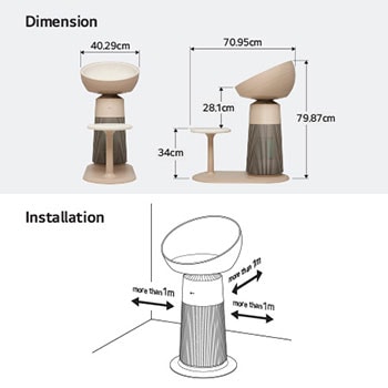 圖像顯示 AeroCatTower 的尺寸