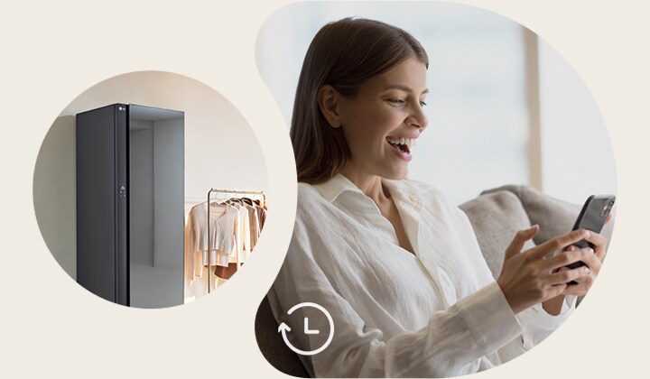 LG Styler 可縮短模式的運作時間 