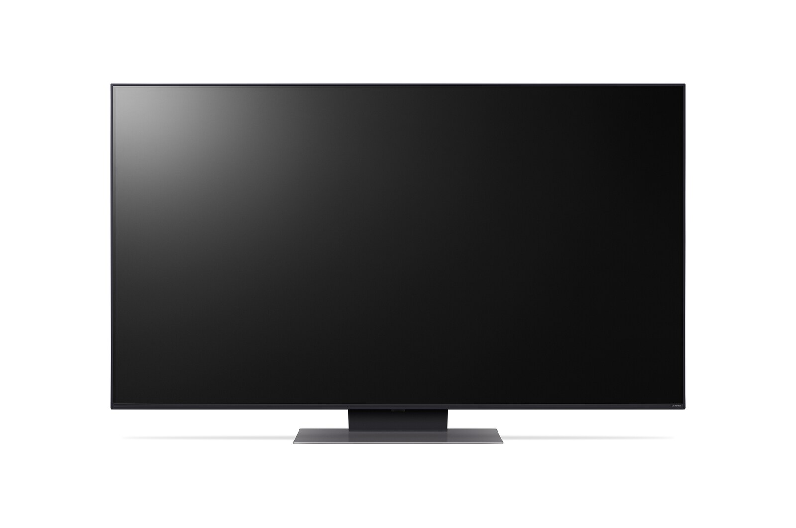 LG QNED86 4K 智能電視的側面圖