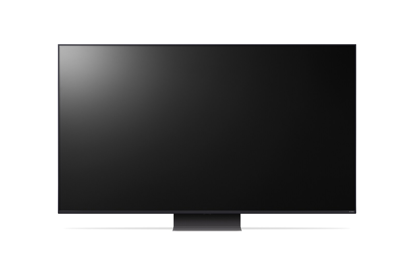 LG QNED86 4K 智能電視的側面圖