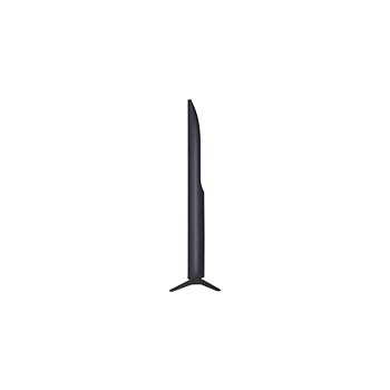 LG QNED70 電視的左側面視圖 