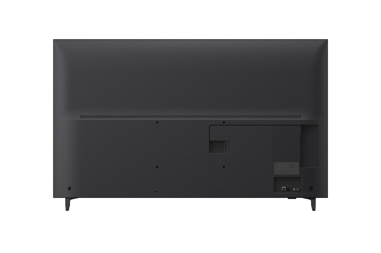 LG QNED70 電視的後視圖