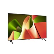 LG OLED B4 TV 稍微傾斜的右側面視圖