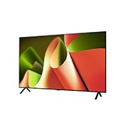 LG OLED B4 TV 稍微傾斜的左側面視圖