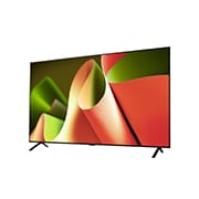 LG OLED B4 TV 稍微傾斜的左側面視圖