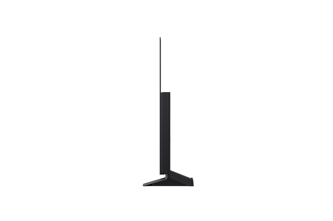 LG OLED evo AI C5 4K 智能電視的側面視圖。
