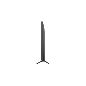 LG NanoCell NANO80 電視左側面視圖。