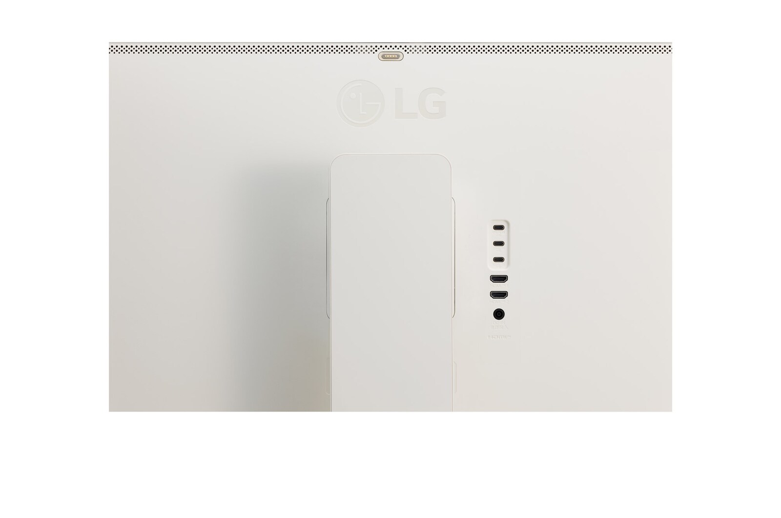 LG MyView 智能顯示器 32SR83U-W 的側視圖