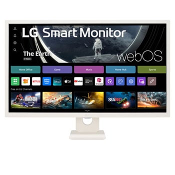 LG 31.5 吋全高清 IPS 智能顯示器，配備 webOS, 32SR50F-W