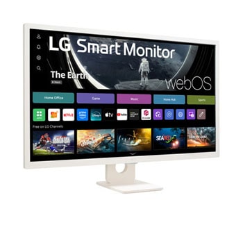LG 31.5 吋全高清 IPS 智能顯示器，配備 webOS, 32SR50F-W