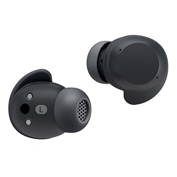 LG xboom Buds 後視和正視圖