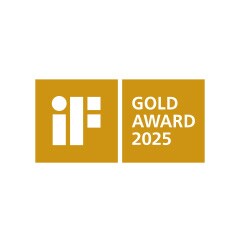 iF Design Gold Award 2025 logo.	