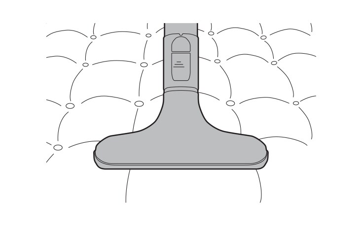 Use this tool to clean up dust and foreign objects from mattresses delicate fabrics and upholstery