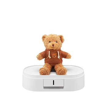 image of the Drying Case with a doll attached to the holder