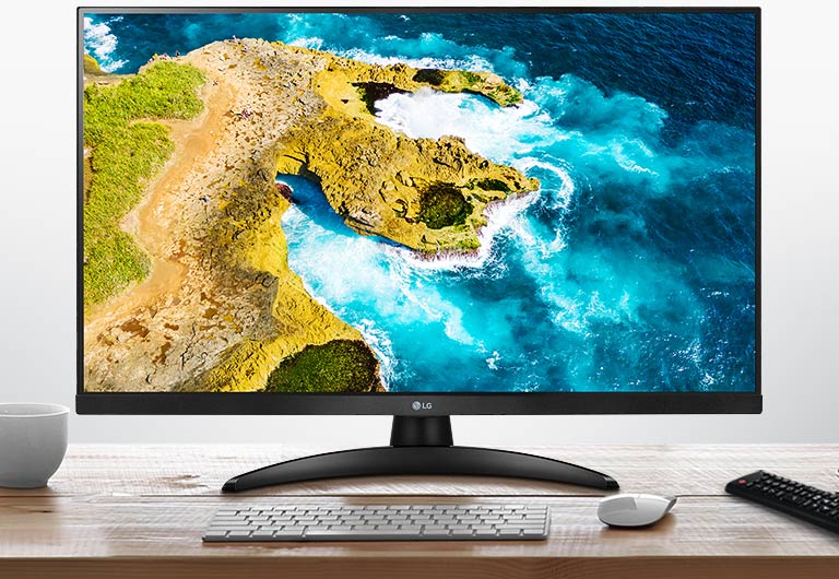 LG LED TV monitor enabling to enjoy both tv and monitor together