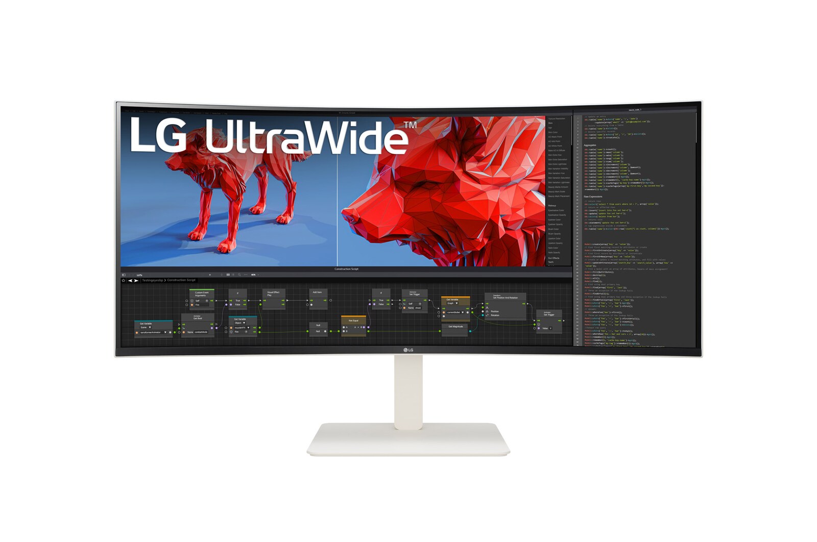 front view of UltraWide™ Curved monitor 38WR85QC