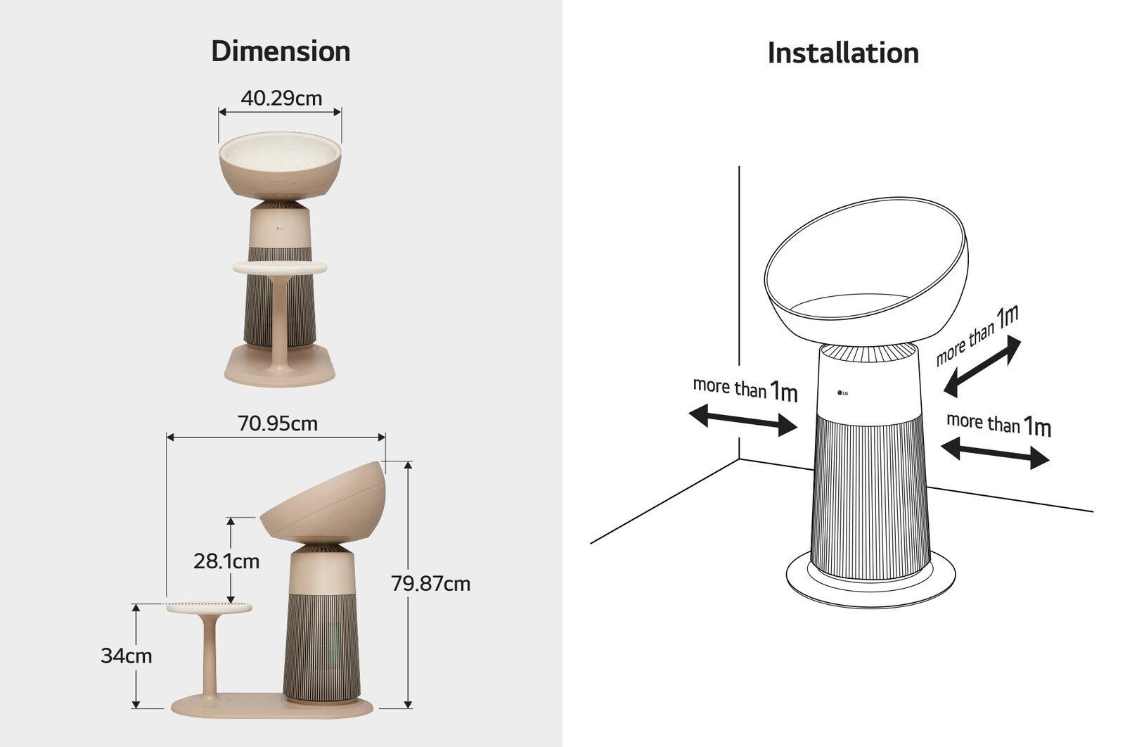Image of aerocattower dimension