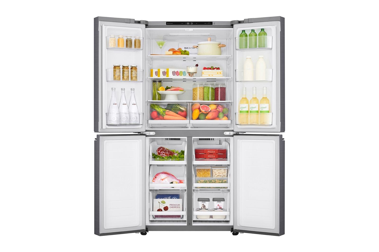 LG 464L Slim French Door Fridge with Smart Inverter Compressor, F522MPZ10