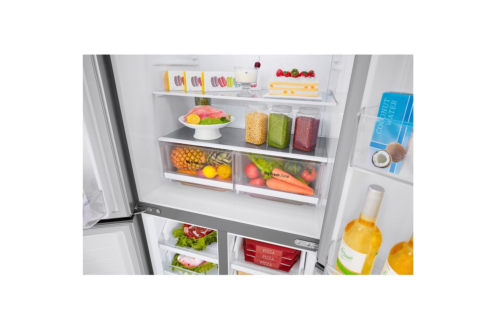 LG 464L Slim French Door Fridge with Smart Inverter Compressor, F522MPZ10