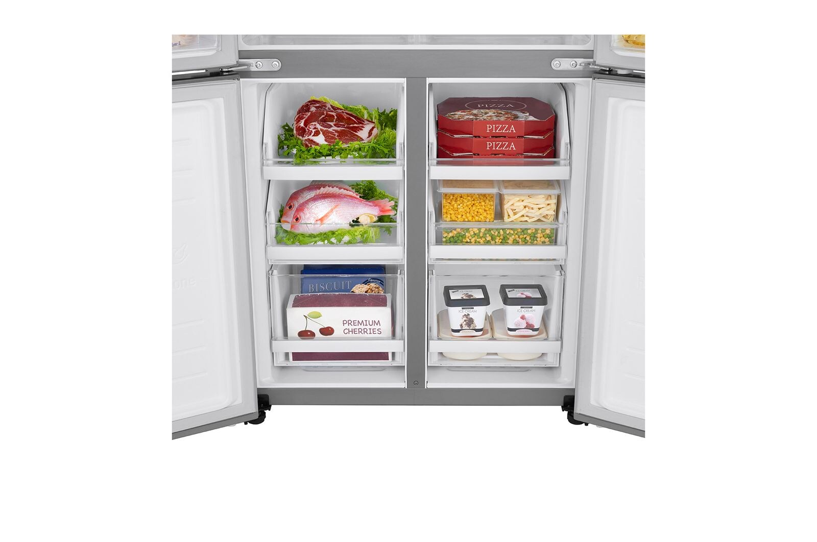 LG 464L Slim French Door Fridge with Smart Inverter Compressor, F522MPZ10