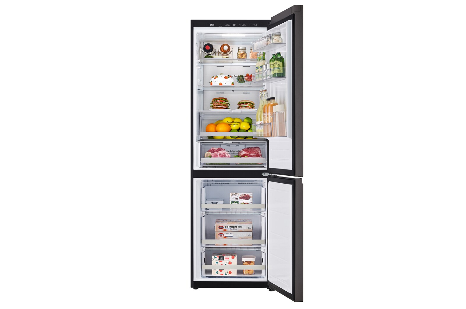 LG 344L Bottom Freezer Refrigerator - M342BE17, M342BE17