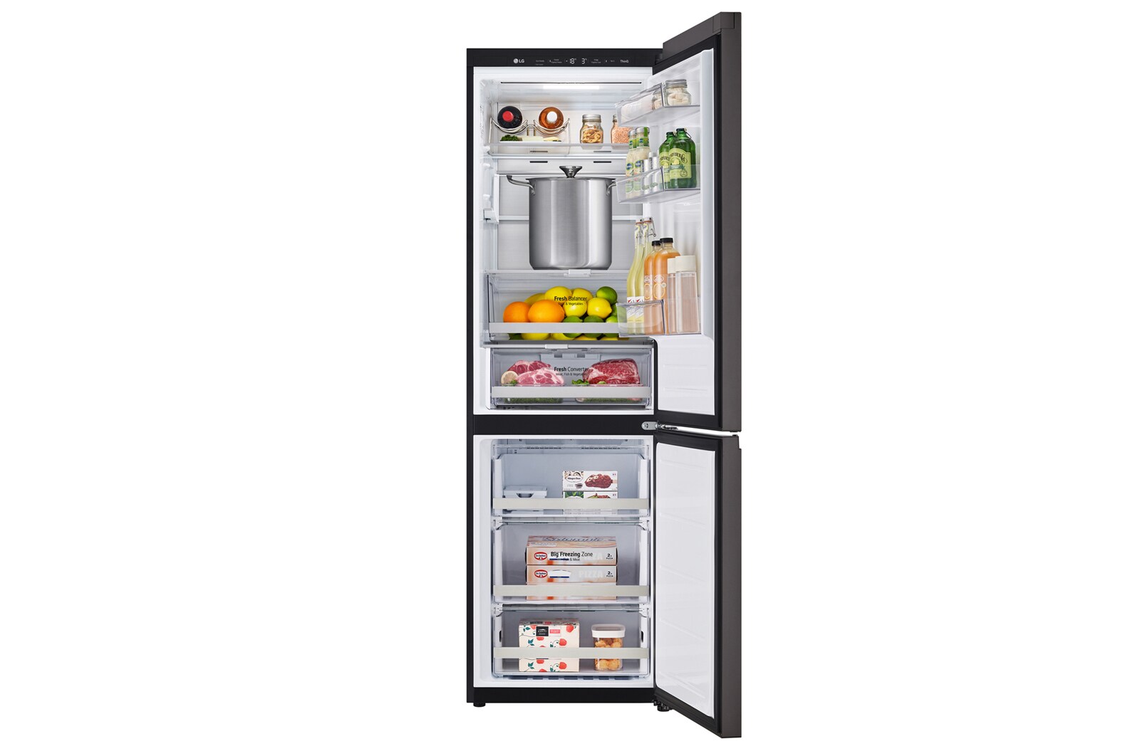 LG 344L Bottom Freezer Refrigerator - M342BE17, M342BE17