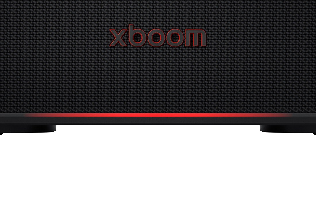 front view of xboom Bounce with logo close-up