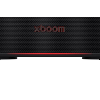 front view of xboom Bounce with logo close-up