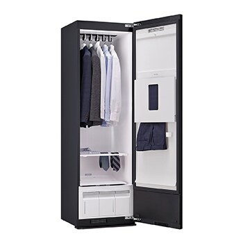 right side open with clothes