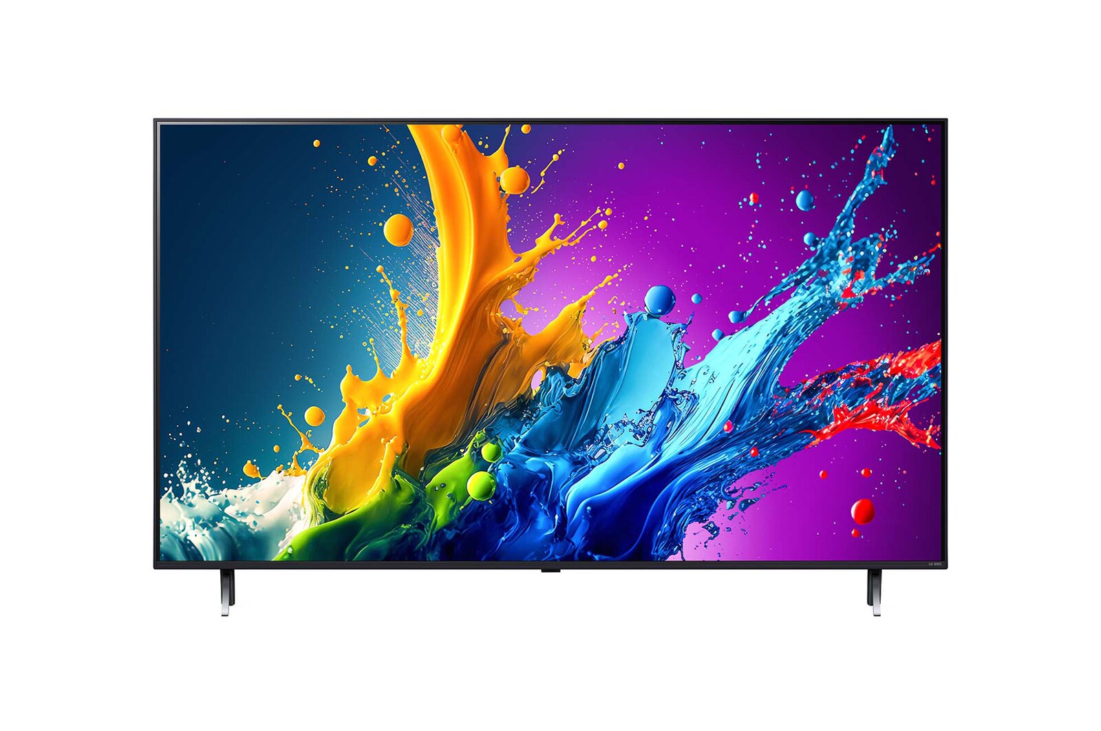 Front view of LG QNED80 4K Smart TV