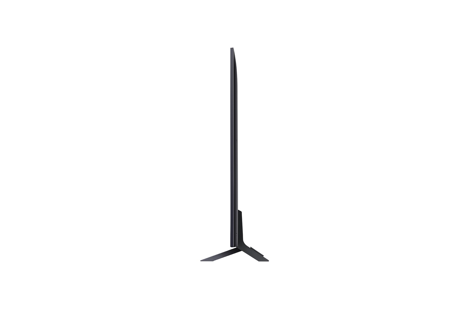 Side view of LG QNED80 4K Smart TV