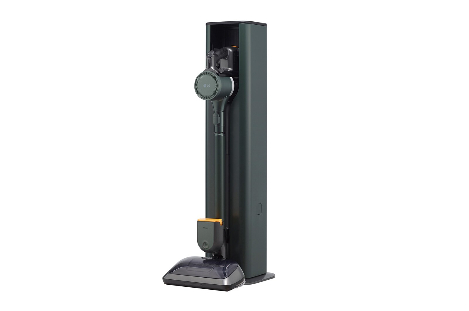 LG Objet Collection | LG CordZero™ A9TS with All-in-One Tower™ (Made in Korea, Nature Green), A9T-STEAM