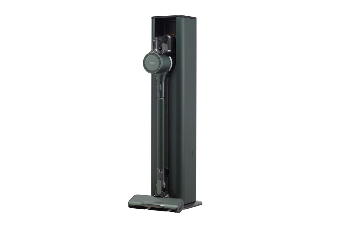 LG Objet Collection | LG CordZero™ A9TS with All-in-One Tower™ (Made in Korea, Nature Green), A9T-STEAM