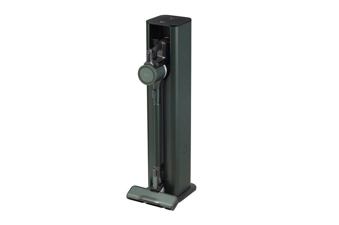 LG Objet Collection | LG CordZero™ A9TS with All-in-One Tower™ (Made in Korea, Nature Green), A9T-STEAM