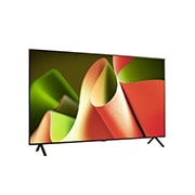 Slightly-angled right-facing side view of LG OLED TV, OLED B4