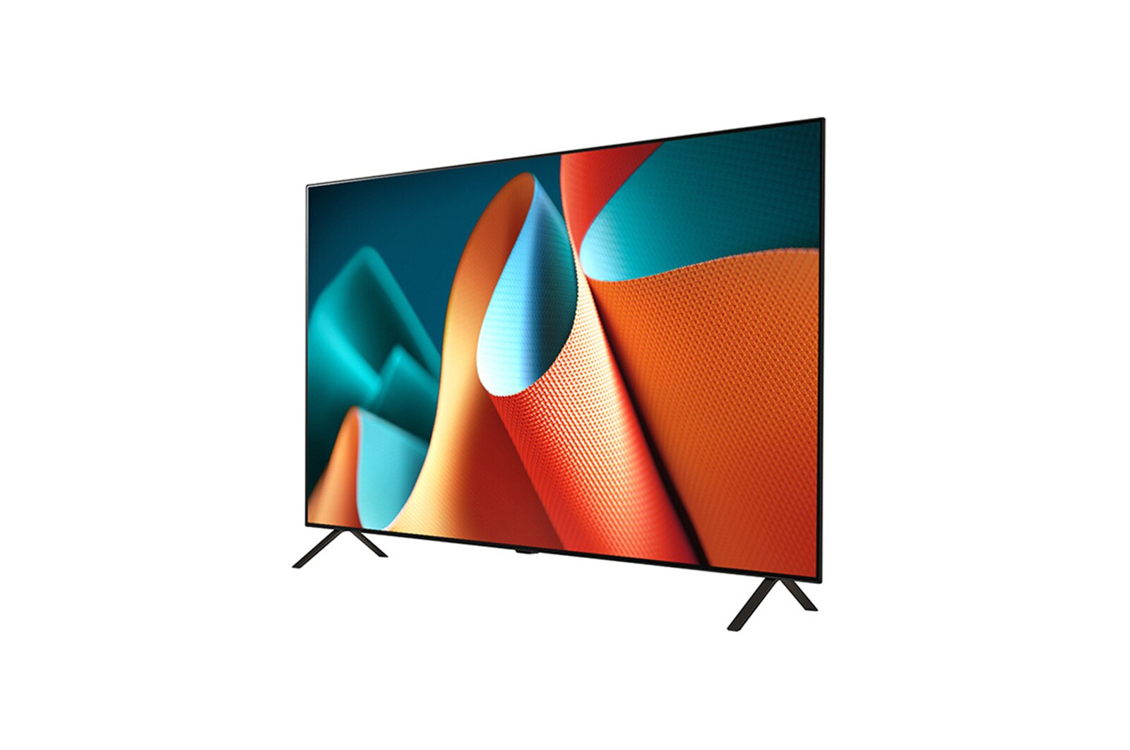 Left-facing side view of LG OLED TV, OLED B4E